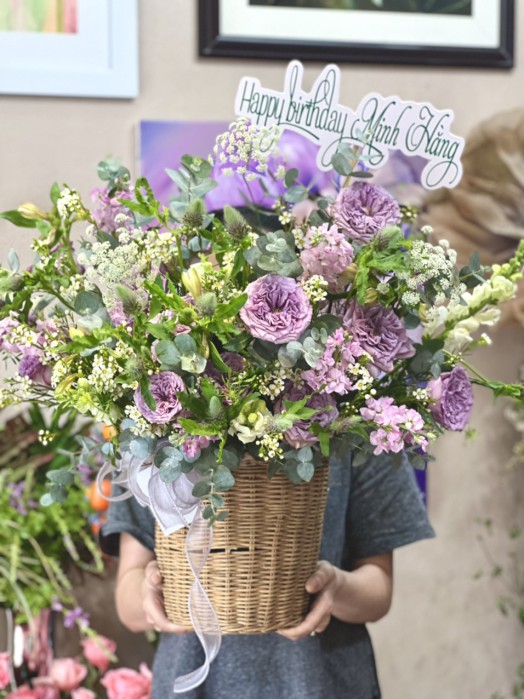 HOA CHÚC MỪNG ĐỂ BÀN