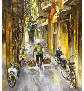HOẠ SĨ NGUYỄN MAI LONG - TRANH BÁN GÂY QUỸ HỌC BỔNG