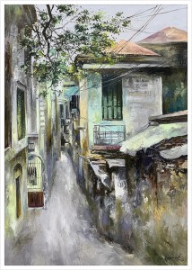 HOẠ SĨ NGUYỄN MAI LONG - TRANH BÁN GÂY QUỸ HỌC BỔNG