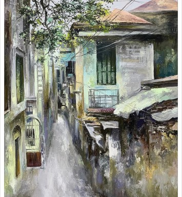 HOẠ SĨ NGUYỄN MAI LONG - TRANH BÁN GÂY QUỸ HỌC BỔNG