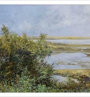 HOẠ SĨ NGUYỄN MAI LONG - TRANH BÁN GÂY QUỸ HỌC BỔNG
