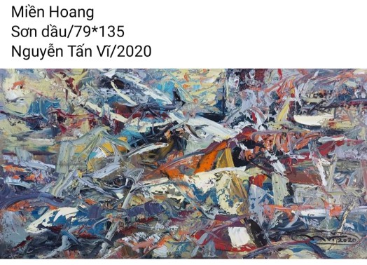 HOẠ SĨ NGUYỄN TẤN VĨ - TRANH BÁN GÂY QUỸ HỌC BỔNG
