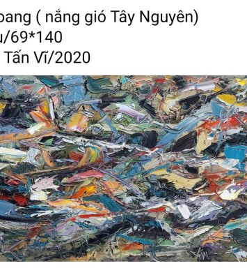 HOẠ SĨ NGUYỄN TẤN VĨ - TRANH BÁN GÂY QUỸ HỌC BỔNG