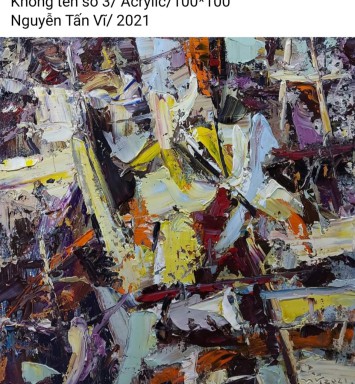 HOẠ SĨ NGUYỄN TẤN VĨ - TRANH BÁN GÂY QUỸ HỌC BỔNG