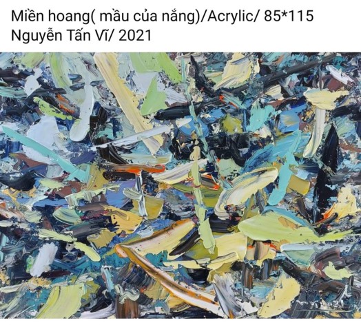 HOẠ SĨ NGUYỄN TẤN VĨ - TRANH BÁN GÂY QUỸ HỌC BỔNG