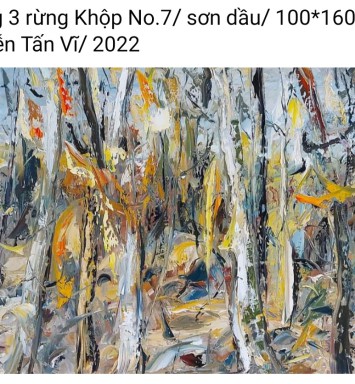 HOẠ SĨ NGUYỄN TẤN VĨ - TRANH BÁN GÂY QUỸ HỌC BỔNG