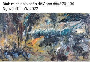 HOẠ SĨ NGUYỄN TẤN VĨ - TRANH BÁN GÂY QUỸ HỌC BỔNG