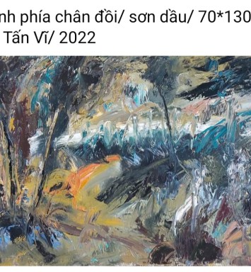 HOẠ SĨ NGUYỄN TẤN VĨ - TRANH BÁN GÂY QUỸ HỌC BỔNG