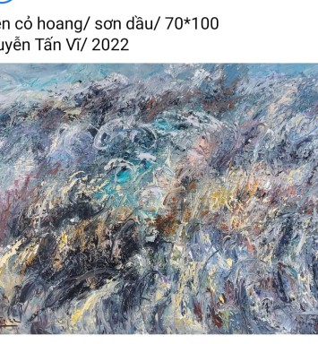HOẠ SĨ NGUYỄN TẤN VĨ - TRANH BÁN GÂY QUỸ HỌC BỔNG