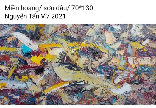 HOẠ SĨ NGUYỄN TẤN VĨ - TRANH BÁN GÂY QUỸ HỌC BỔNG