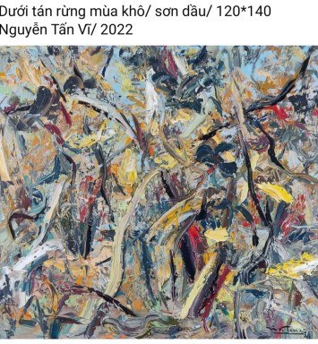 HOẠ SĨ NGUYỄN TẤN VĨ - TRANH BÁN GÂY QUỸ HỌC BỔNG