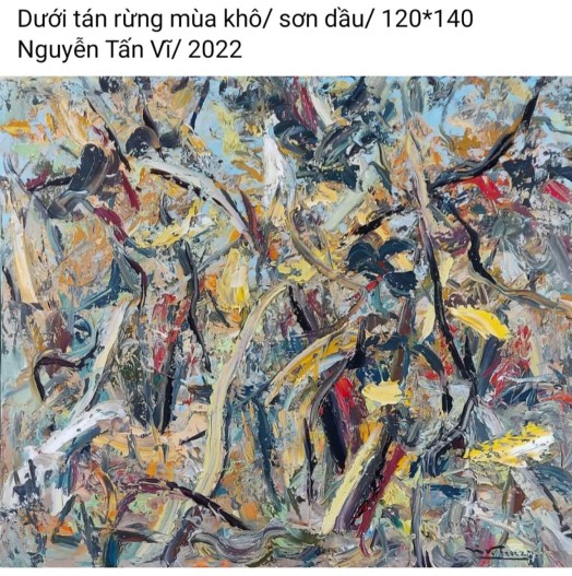 HOẠ SĨ NGUYỄN TẤN VĨ - TRANH BÁN GÂY QUỸ HỌC BỔNG