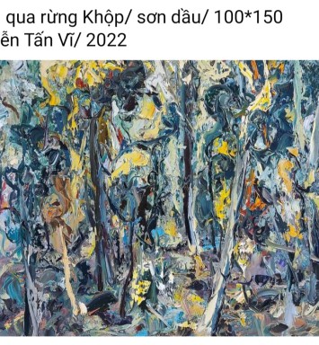 HOẠ SĨ NGUYỄN TẤN VĨ - TRANH BÁN GÂY QUỸ HỌC BỔNG