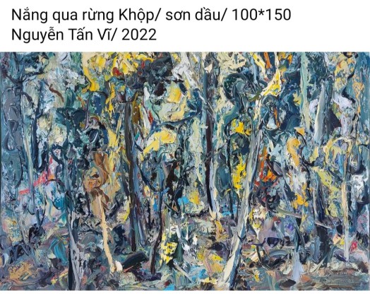 HOẠ SĨ NGUYỄN TẤN VĨ - TRANH BÁN GÂY QUỸ HỌC BỔNG