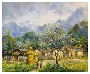 HOẠ SĨ NGUYỄN MAI LONG - TRANH BÁN GÂY QUỸ HỌC BỔNG