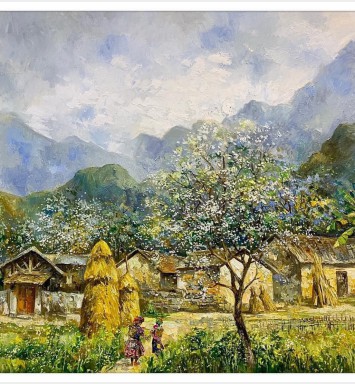 HOẠ SĨ NGUYỄN MAI LONG - TRANH BÁN GÂY QUỸ HỌC BỔNG