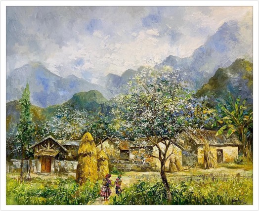HOẠ SĨ NGUYỄN MAI LONG - TRANH BÁN GÂY QUỸ HỌC BỔNG