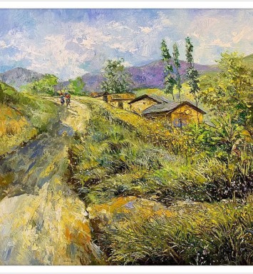 HOẠ SĨ NGUYỄN MAI LONG - TRANH BÁN GÂY QUỸ HỌC BỔNG