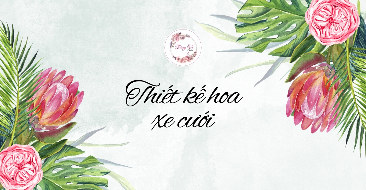 Thiết kế hoa xe cưới