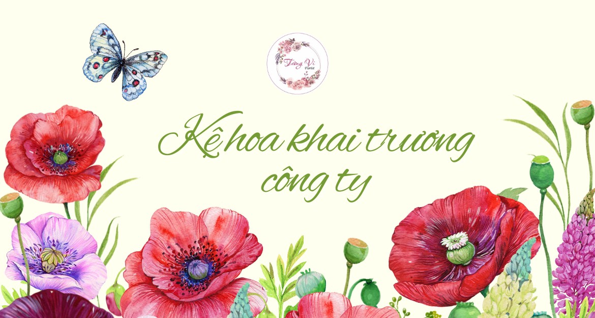 Kệ hoa khai trương công ty